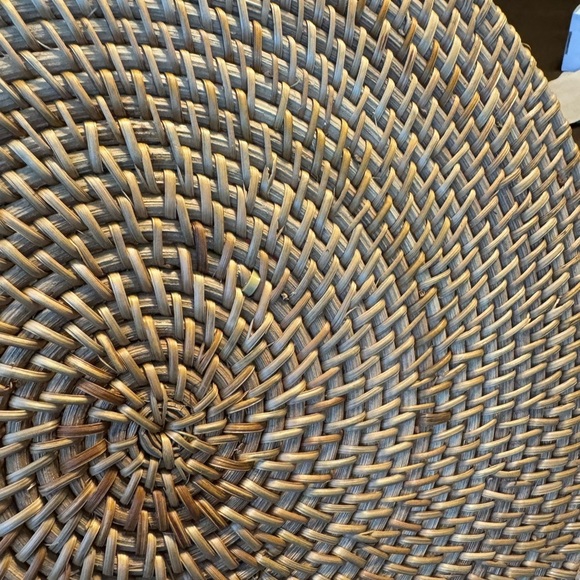 NWOT Beautiful Woven Basket Chips And Dip Bowl W/Handles  Party Fast Shipping - Picture 9 of 16